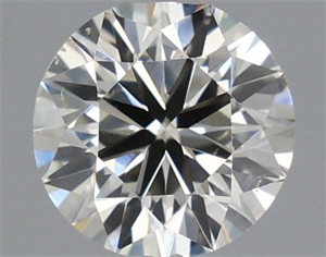 Picture of Natural Diamond 0.40 Carats, Round with Very Good Cut, J Color, SI1 Clarity and Certified by IGI