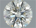 Natural Diamond 0.41 Carats, Round with Excellent Cut, K Color, SI2 Clarity and Certified by IGI