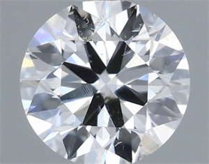 Picture of Natural Diamond 0.40 Carats, Round with Excellent Cut, F Color, SI2 Clarity and Certified by IGI
