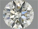 Natural Diamond 0.41 Carats, Round with Excellent Cut, L Color, SI1 Clarity and Certified by IGI