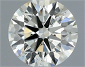 Natural Diamond 0.40 Carats, Round with Excellent Cut, L Color, SI1 Clarity and Certified by IGI