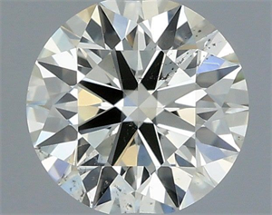 Picture of Natural Diamond 0.40 Carats, Round with Excellent Cut, L Color, SI1 Clarity and Certified by IGI