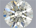 Natural Diamond 0.40 Carats, Round with Excellent Cut, L Color, SI1 Clarity and Certified by IGI