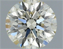 Natural Diamond 0.40 Carats, Round with Excellent Cut, L Color, SI1 Clarity and Certified by IGI