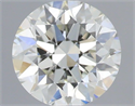 Natural Diamond 0.40 Carats, Round with Excellent Cut, H Color, VS2 Clarity and Certified by IGI