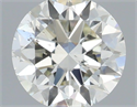 Natural Diamond 0.40 Carats, Round with Excellent Cut, J Color, SI1 Clarity and Certified by IGI