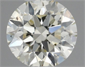 Natural Diamond 0.40 Carats, Round with Excellent Cut, K Color, SI1 Clarity and Certified by IGI