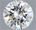 Natural Diamond 1.01 Carats, Round with Excellent Cut, I Color, SI1 Clarity and Certified by GIA