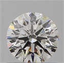 Natural Diamond 0.57 Carats, Round with Excellent Cut, I Color, VVS2 Clarity and Certified by GIA