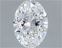 Natural Diamond 1.00 Carats, Oval with  Cut, E Color, VVS1 Clarity and Certified by GIA