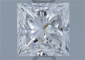 Picture of Natural Diamond 0.61 Carats, Princess with  Cut, E Color, VVS2 Clarity and Certified by GIA