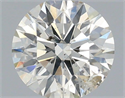 Natural Diamond 0.50 Carats, Round with Excellent Cut, J Color, SI2 Clarity and Certified by IGI