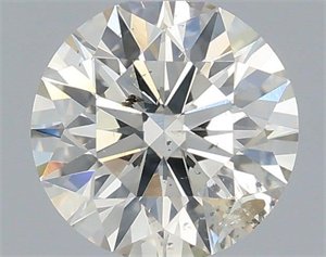 Picture of Natural Diamond 0.50 Carats, Round with Excellent Cut, J Color, SI2 Clarity and Certified by IGI