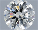 Natural Diamond 0.43 Carats, Round with Excellent Cut, H Color, SI1 Clarity and Certified by IGI