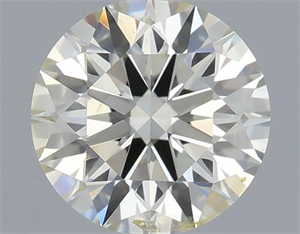 Picture of Natural Diamond 0.51 Carats, Round with Excellent Cut, K Color, SI2 Clarity and Certified by IGI