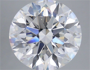 Picture of Lab Grown Diamond 5.14 Carats, Round with Ideal Cut, E Color, VVS2 Clarity and Certified by IGI