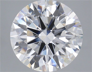 Picture of Lab Grown Diamond 7.09 Carats, Round with Ideal Cut, E Color, VVS2 Clarity and Certified by IGI