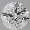 Lab Grown Diamond 3.60 Carats, Round with Ideal Cut, E Color, VVS1 Clarity and Certified by IGI
