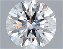 Lab Grown Diamond 0.73 Carats, Round with Ideal Cut, D Color, VVS2 Clarity and Certified by IGI