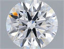 Lab Grown Diamond 0.86 Carats, Round with Ideal Cut, D Color, VVS2 Clarity and Certified by IGI