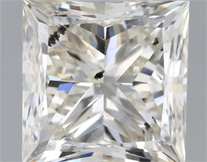 Picture of Natural Diamond 1.00 Carats, Princess with  Cut, I Color, SI2 Clarity and Certified by IGI