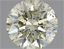 Natural Diamond 0.92 Carats, Round with Excellent Cut, L Color, SI2 Clarity and Certified by IGI