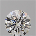 Natural Diamond 0.41 Carats, Round with Excellent Cut, H Color, VS2 Clarity and Certified by GIA