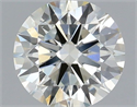 Natural Diamond 0.43 Carats, Round with Excellent Cut, J Color, VS2 Clarity and Certified by IGI