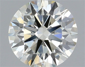 Picture of Natural Diamond 0.43 Carats, Round with Excellent Cut, J Color, VS2 Clarity and Certified by IGI