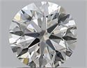 Natural Diamond 0.90 Carats, Round with Excellent Cut, H Color, VS1 Clarity and Certified by GIA