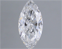 Natural Diamond 0.50 Carats, Marquise with  Cut, E Color, SI1 Clarity and Certified by GIA