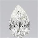 Diamante Natural 0.86 quilates, De pera , Color H, claridad IF y certificado IGI