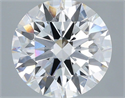 Lab Grown Diamond 4.05 Carats, Round with Ideal Cut, F Color, VS1 Clarity and Certified by IGI
