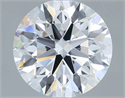 Lab Grown Diamond 1.02 Carats, Round with Ideal Cut, D Color, VVS1 Clarity and Certified by IGI