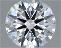 Lab Grown Diamond 1.29 Carats, Round with Ideal Cut, D Color, VS1 Clarity and Certified by IGI