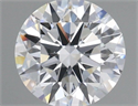 Lab Grown Diamond 1.27 Carats, Round with Ideal Cut, D Color, VVS2 Clarity and Certified by IGI