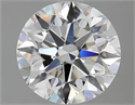 Natural Diamond 2.50 Carats, Round with Excellent Cut, H Color, VVS2 Clarity and Certified by GIA