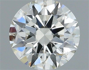 Picture of Natural Diamond 0.40 Carats, Round with Excellent Cut, I Color, SI2 Clarity and Certified by IGI