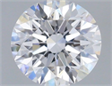 Lab Grown Diamond 0.72 Carats, Round with Ideal Cut, D Color, VS2 Clarity and Certified by IGI