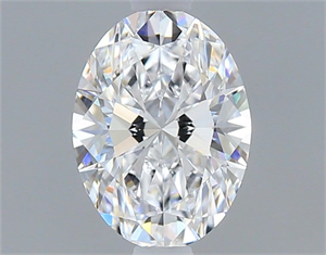 Foto Diamante Natural 0.70 quilates, Ovalado , Color D, claridad VVS2 y certificado GIA de