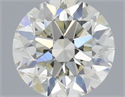 Natural Diamond 0.50 Carats, Round with Excellent Cut, I Color, SI1 Clarity and Certified by IGI