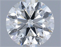 Natural Diamond 0.40 Carats, Round with Excellent Cut, H Color, SI1 Clarity and Certified by IGI