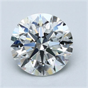Natural Diamond 2.01 Carats, Round with Excellent Cut, E Color, VS1 Clarity and Certified by GIA