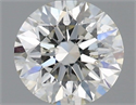 Natural Diamond 0.44 Carats, Round with Excellent Cut, I Color, SI2 Clarity and Certified by IGI