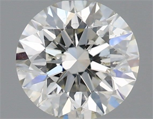 Picture of Natural Diamond 0.44 Carats, Round with Excellent Cut, I Color, SI2 Clarity and Certified by IGI