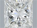 Natural Diamond 1.81 Carats, Princess with  Cut, H Color, VS2 Clarity and Certified by IGI