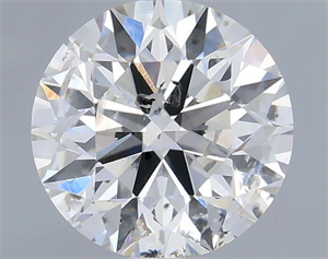 Picture of Natural Diamond 0.73 Carats, Round with Excellent Cut, F Color, I1 Clarity and Certified by IGI
