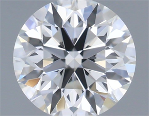 Picture of Natural Diamond 0.40 Carats, Round with Very Good Cut, H Color, VVS1 Clarity and Certified by GIA