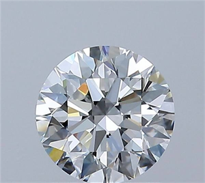 Picture of Natural Diamond 1.13 Carats, Round with Excellent Cut, F Color, IF Clarity and Certified by GIA