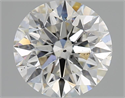 Natural Diamond 2.20 Carats, Round with Excellent Cut, H Color, SI1 Clarity and Certified by GIA